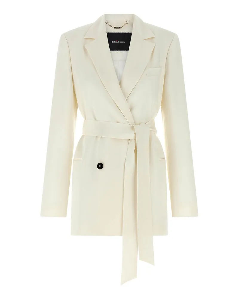 Kiton Blazer - Weiß Weiß