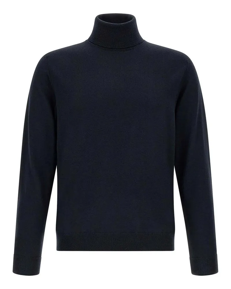 Zanone Rollkragenpullover - Blau Blau