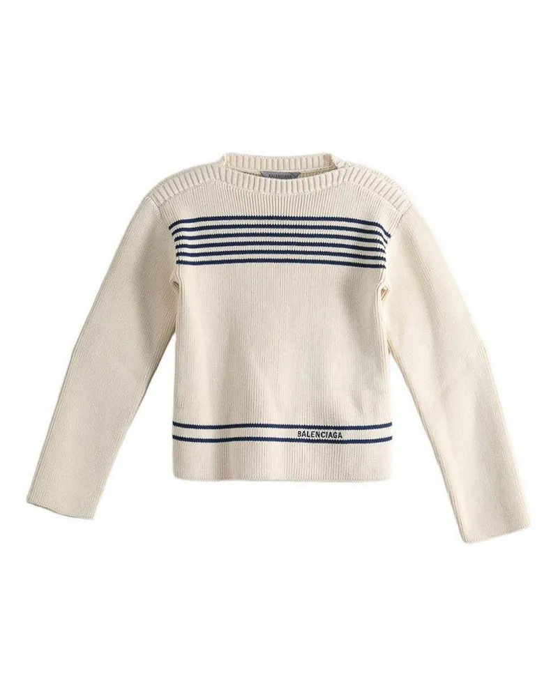 Balenciaga Rundhalspullover - Blau Blau