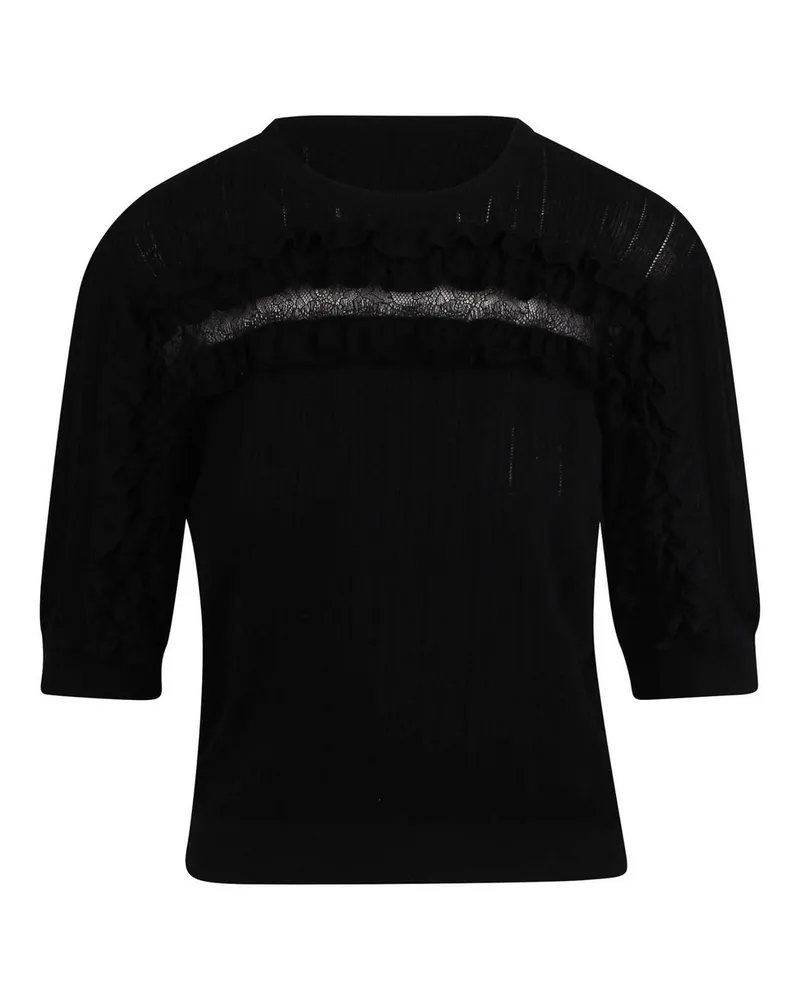 Ulla Johnson Rundhalspullover - Schwarz Schwarz