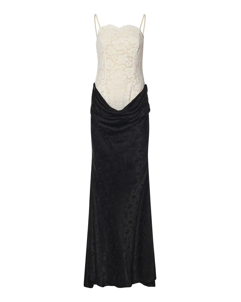For Love and Lemons Knielanges Kleid - Schwarz Schwarz