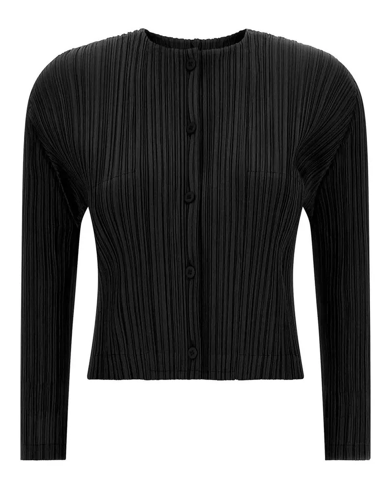 Issey Miyake Cardigan - Schwarz Schwarz