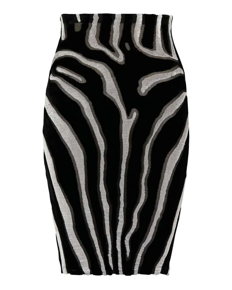 Balmain Minirock - Schwarz Schwarz