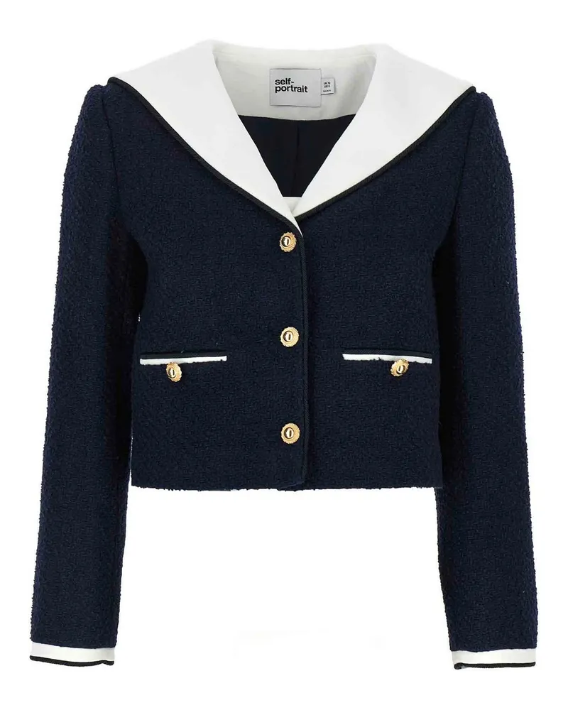 Self-Portrait Blazer - Blau Blau