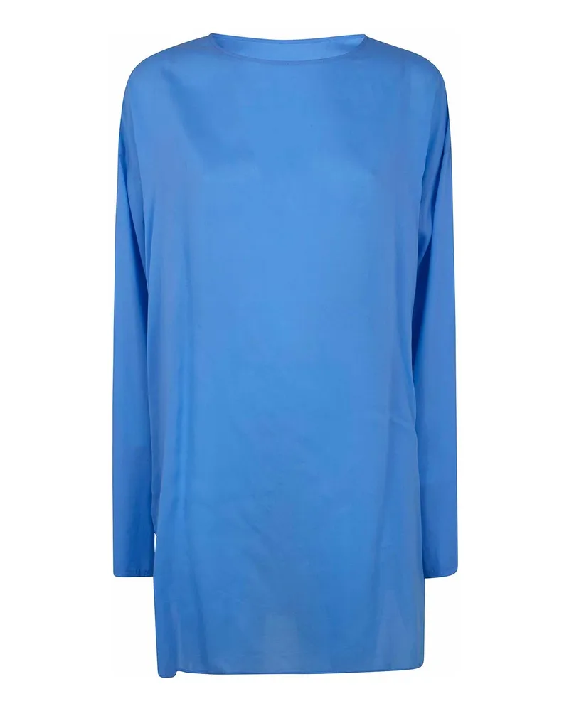Yohji Yamamoto Rundhalspullover - Blau Blau