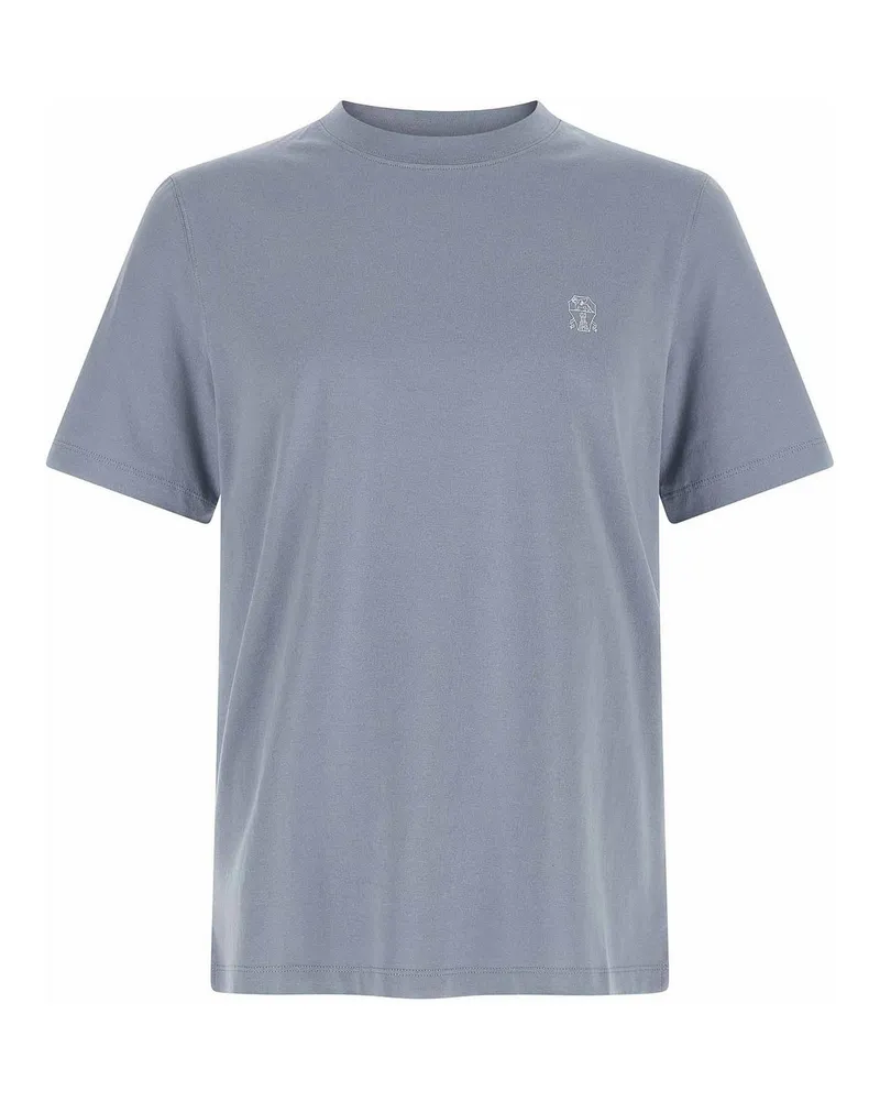 Brunello Cucinelli T-Shirt - Hellblau Hellblau