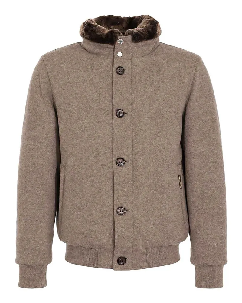 MOORER Bomberjacke - Taupe Taupe