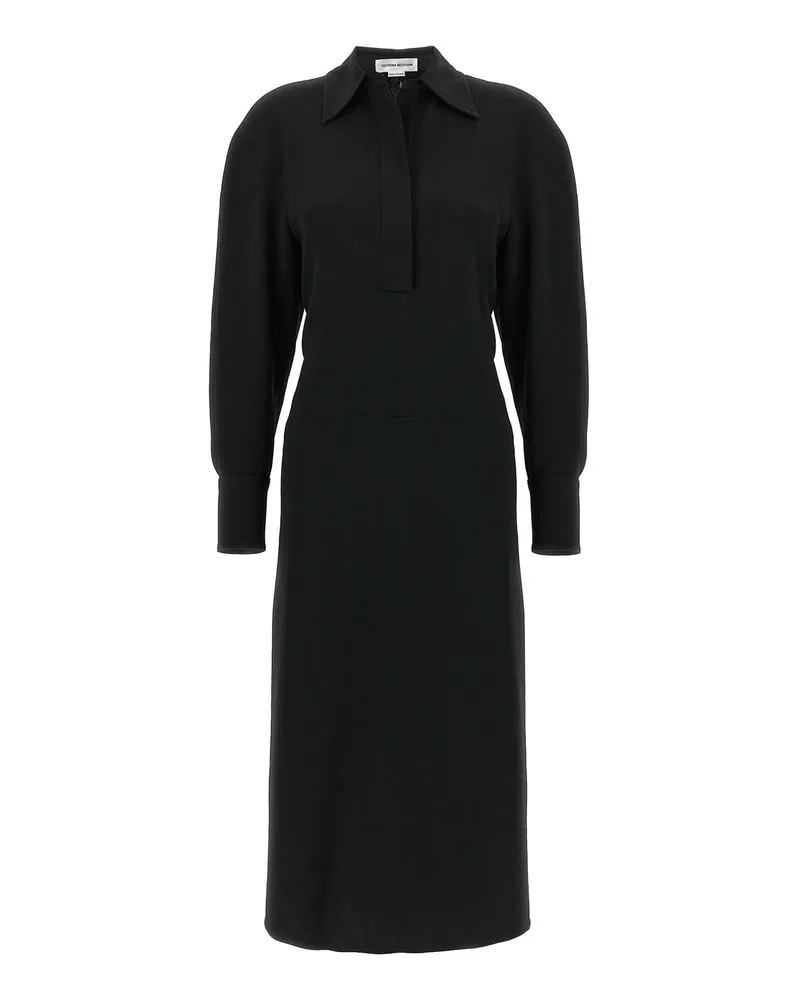 Victoria Beckham Knielanges Kleid - Schwarz Schwarz