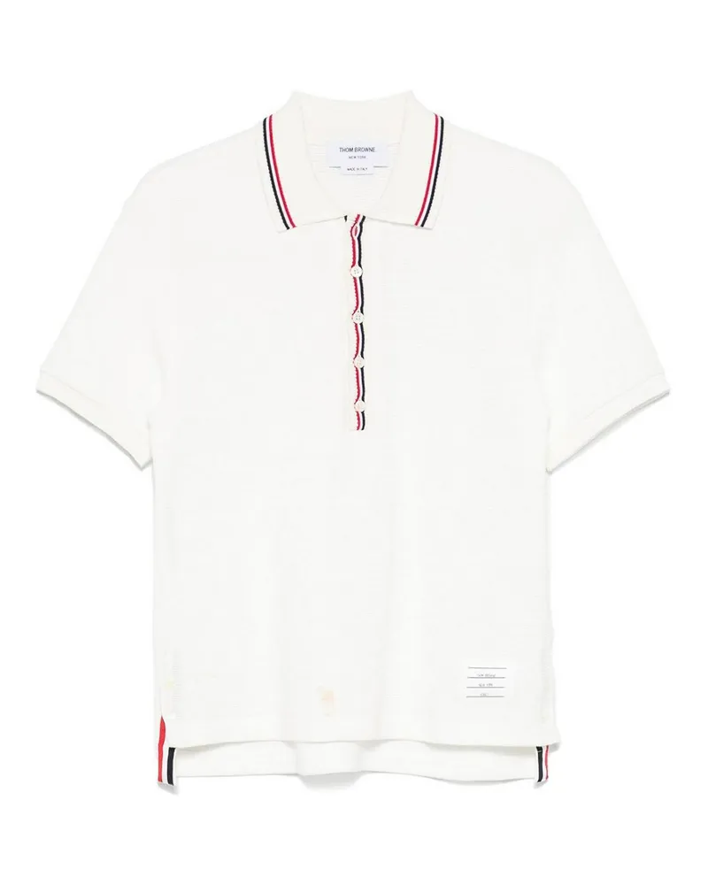 Thom Browne Poloshirt - Weiß Weiß