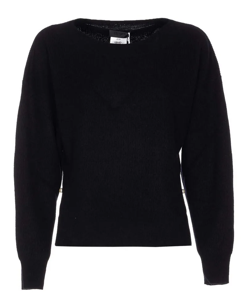Liu Jo Rundhalspullover - Schwarz Schwarz