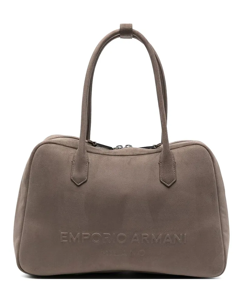 Emporio Armani Schultertasche - Grau Grau