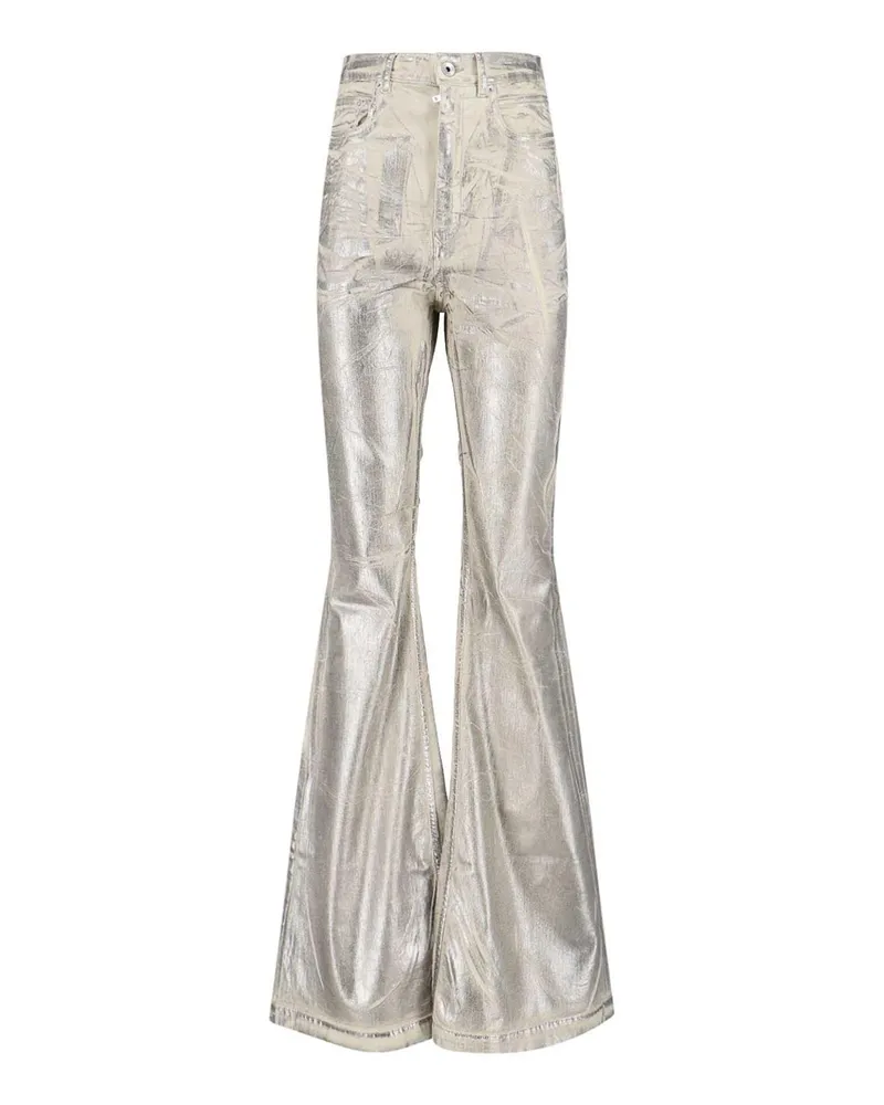 Rick Owens Bootcut Jeans - Silber Silber