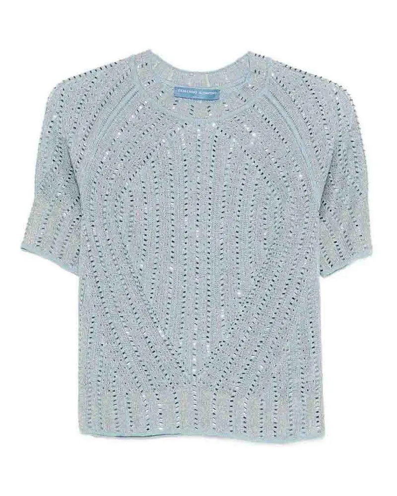 Ermanno Scervino Rundhalspullover - Denim Grau