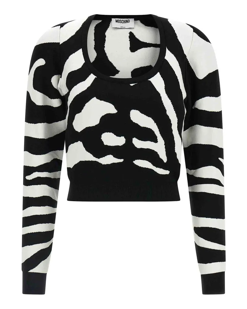Moschino Rundhalspullover - Schwarz Schwarz