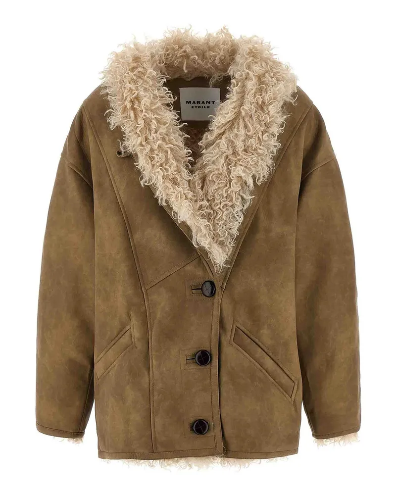 Étoile Isabel Marant Lederjacke - Beige Beige