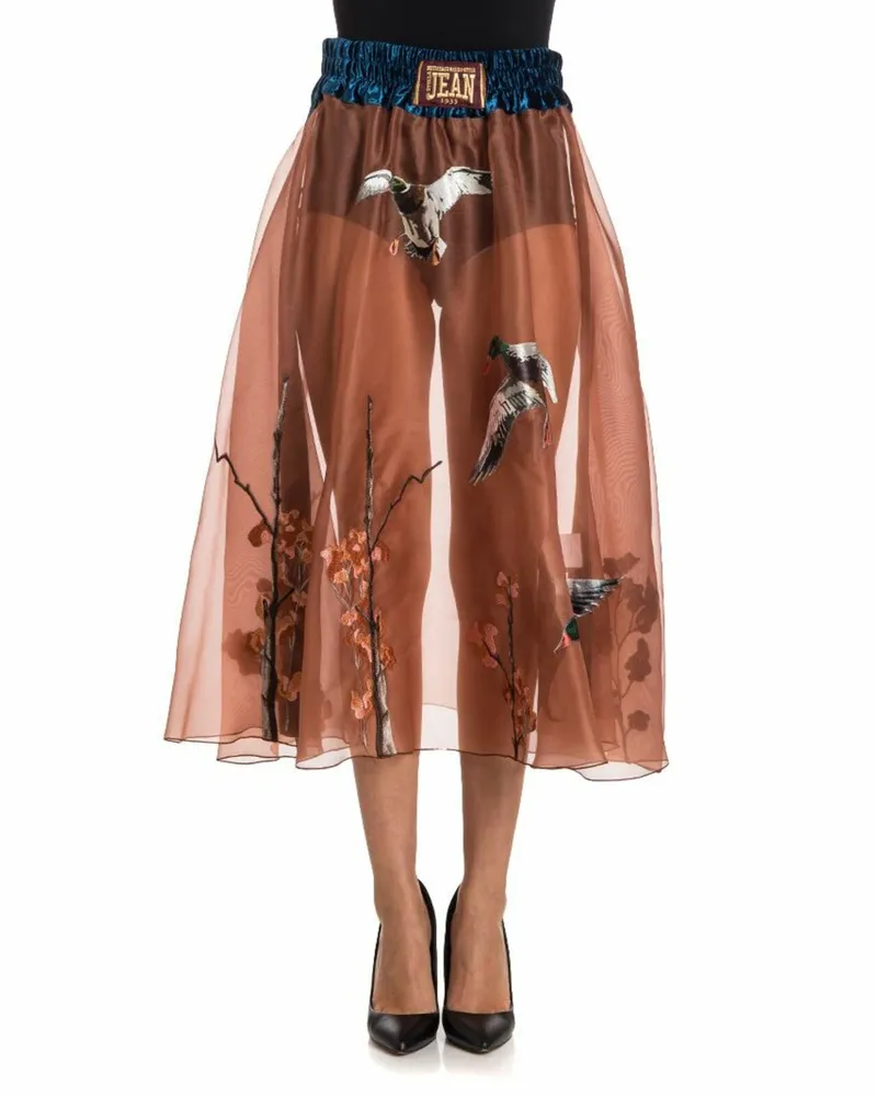 Stella Jean Langer Rock - Rosa Rosa