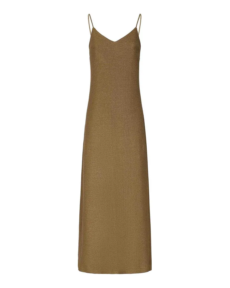 Max Mara Knielanges Kleid - Grün Grün