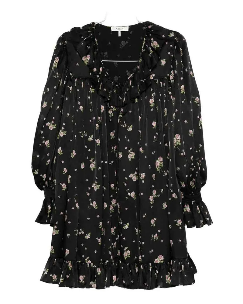 Chloé Kurzes Kleid - Schwarz Schwarz