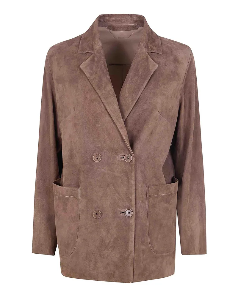Salvatore Santoro Lederjacke - Braun Braun