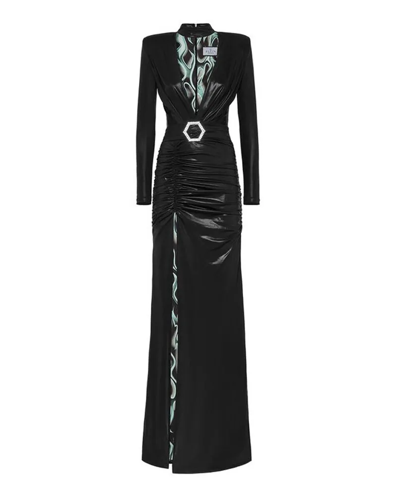Philipp Plein Maxikleid - Schwarz Schwarz