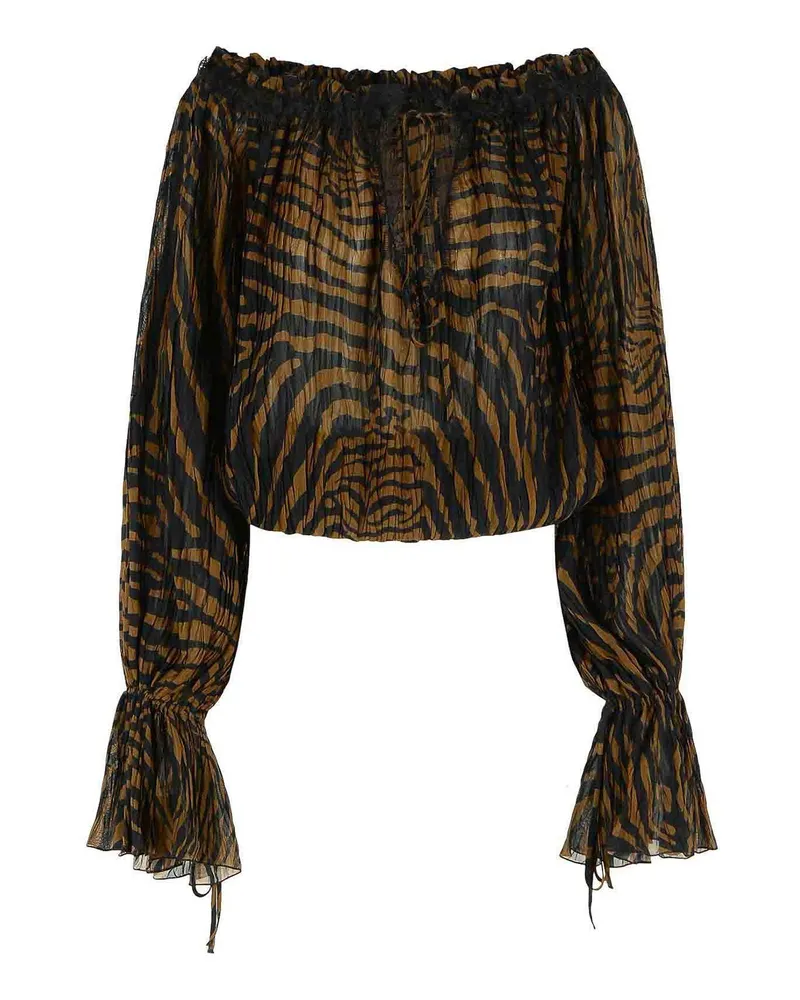 Blumarine Bluse - Braun Animal