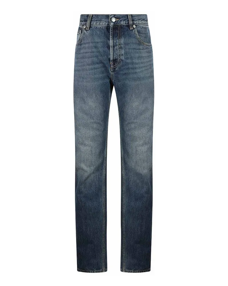 Alexander McQueen Straight Leg Jeans - Blau Blau
