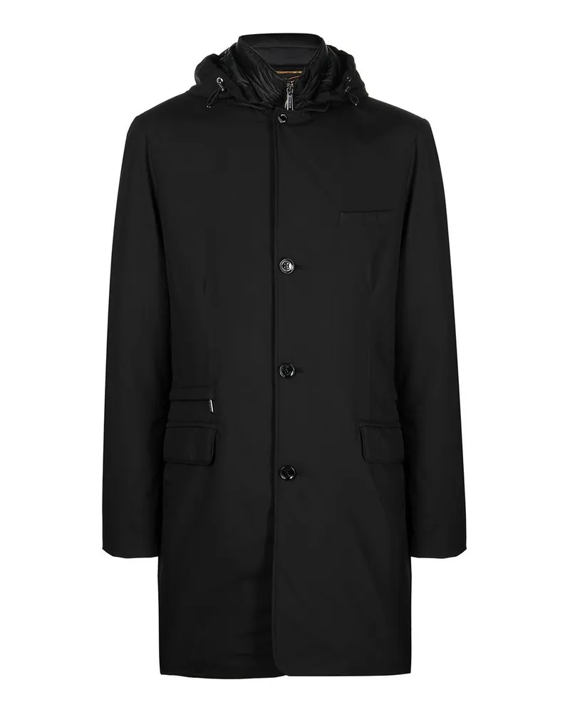 MOORER Kurzer Mantel - Schwarz Schwarz