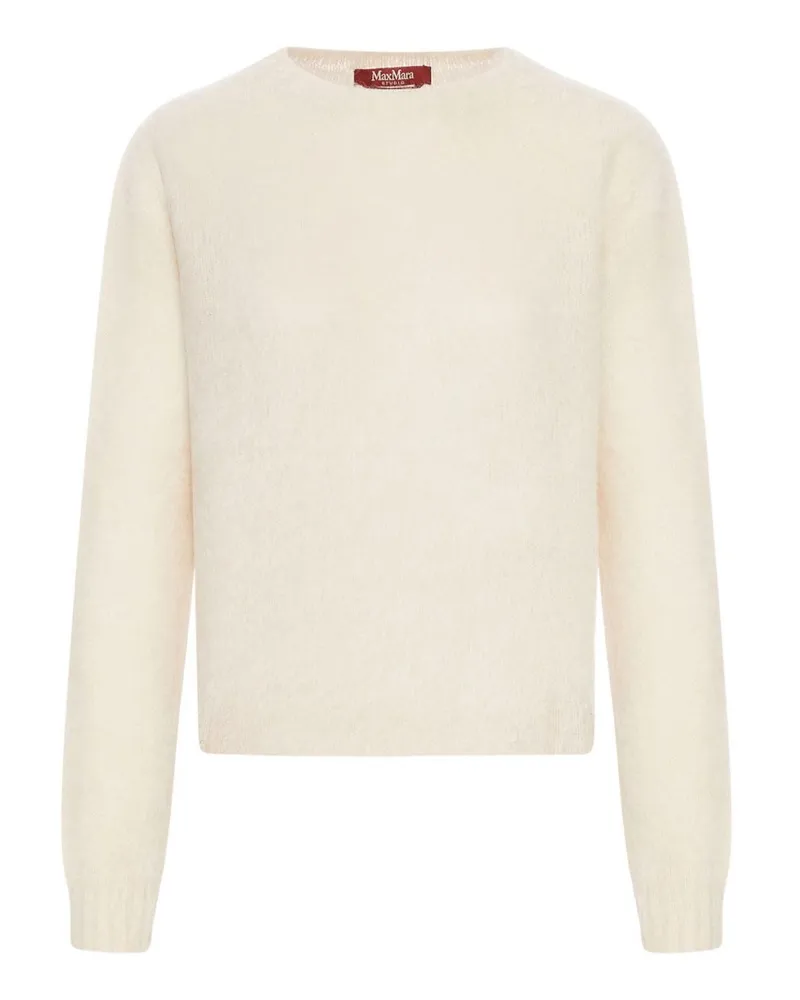 Max Mara Rundhalspullover - Hellbraun Hellbraun