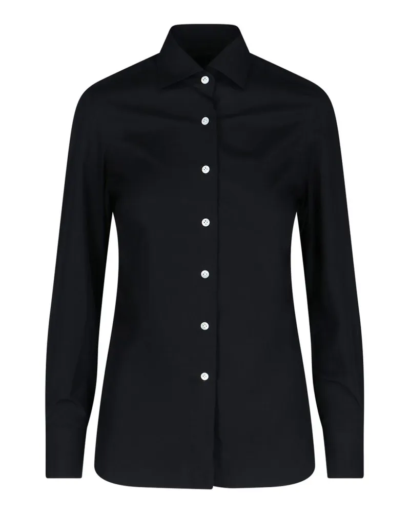 Finamore 1925 Hemd - Schwarz Schwarz