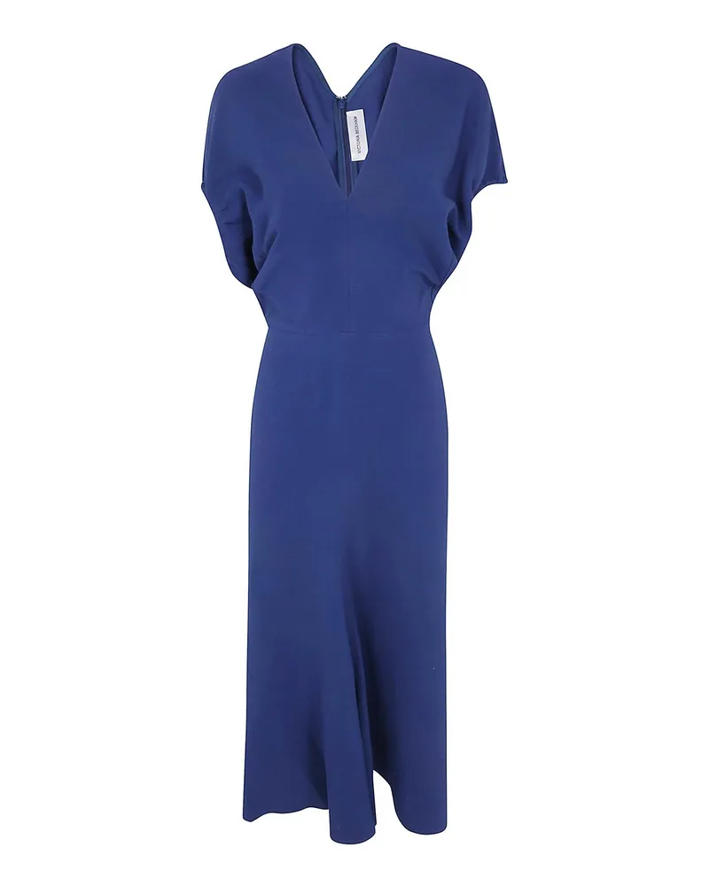 Victoria Beckham Knielanges Kleid - Blau Blau