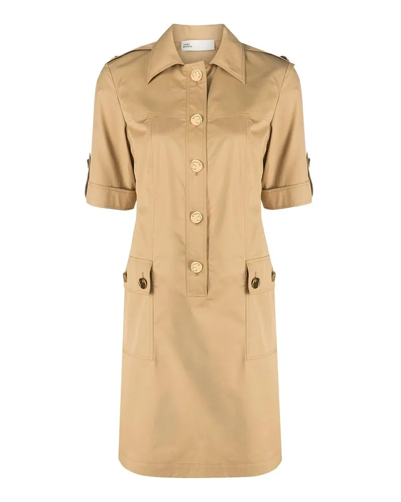 Tory Burch Knielanges Kleid - Beige Beige
