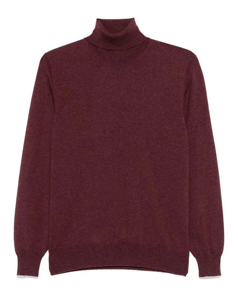 Brunello Cucinelli Rollkragenpullover - Rot Rot