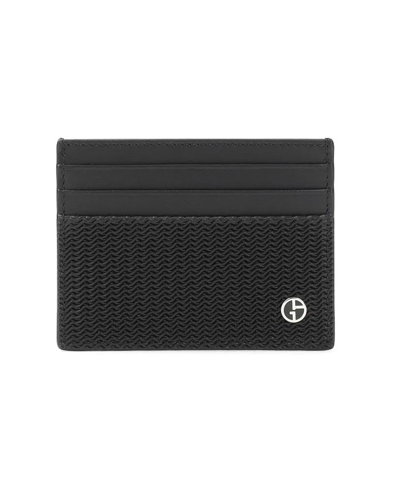 Giorgio Armani Portemonnaie - Schwarz Schwarz
