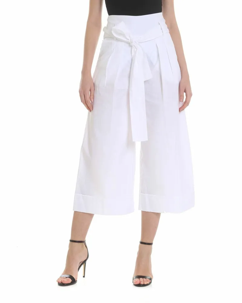 FUZZI Casual Hose - Weiß Weiß