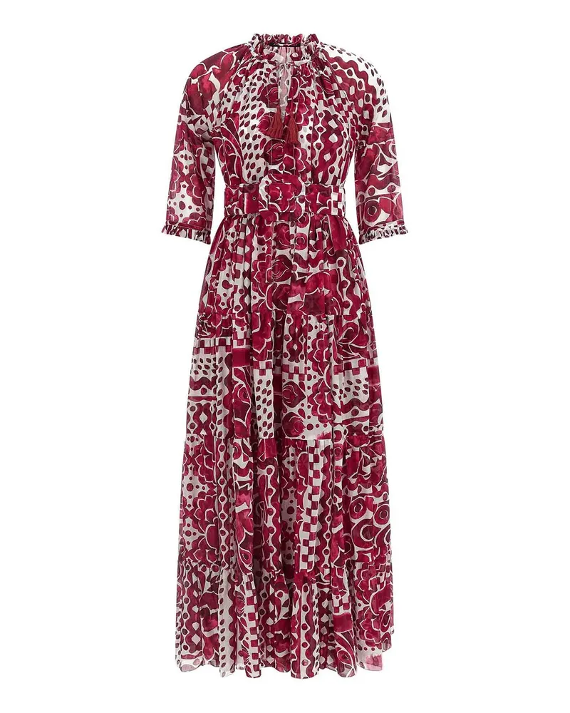Samantha Sung Knielanges Kleid - Bunt Bunt
