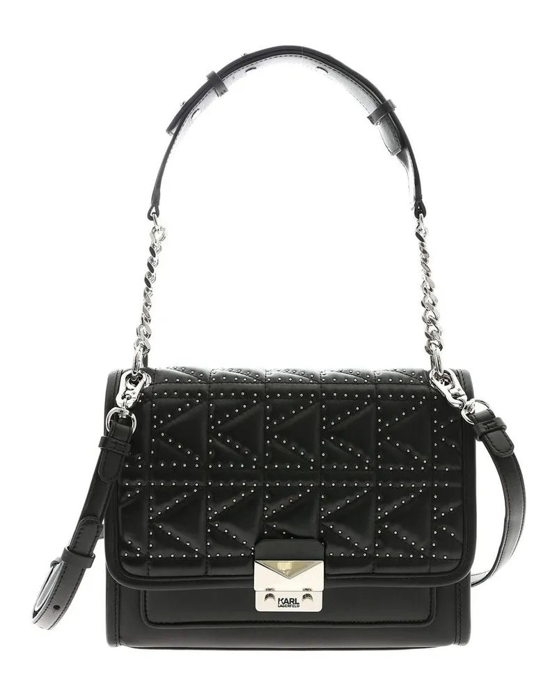 Karl Lagerfeld Schultertasche - Schwarz Schwarz