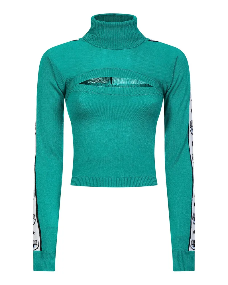 Chiara Ferragni Rollkragenpullover - Grün Grün
