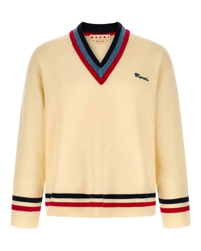 Marni Rundhalspullover - Beige Beige