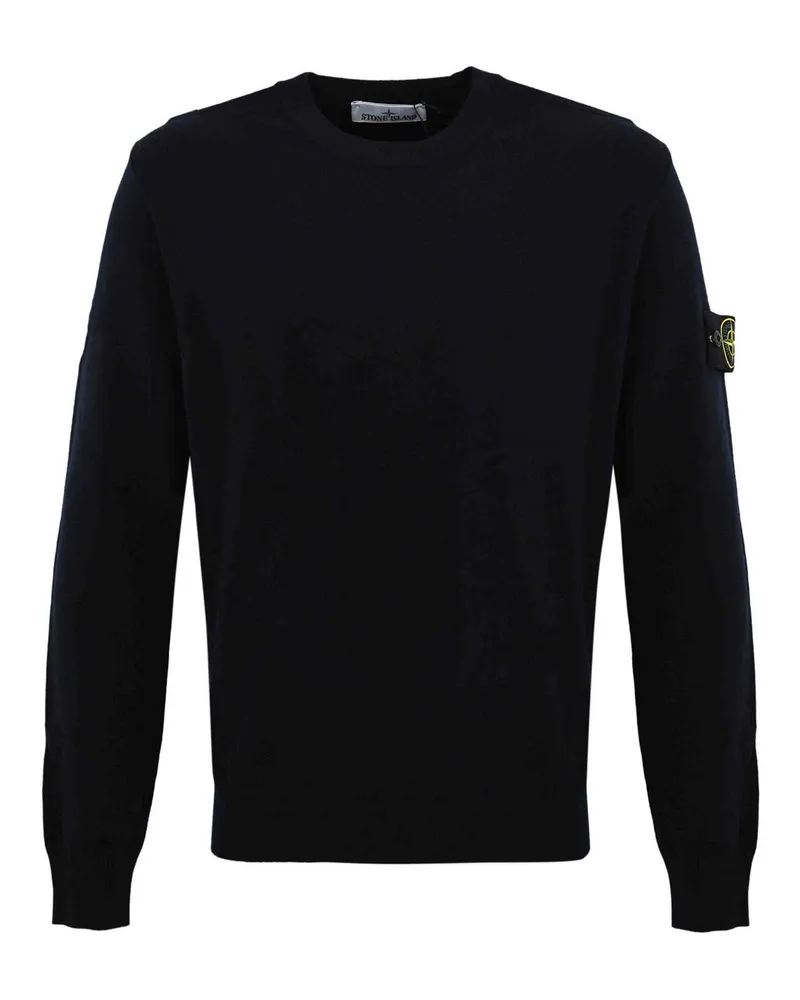 Stone Island Rundhalspullover - Blau Blau