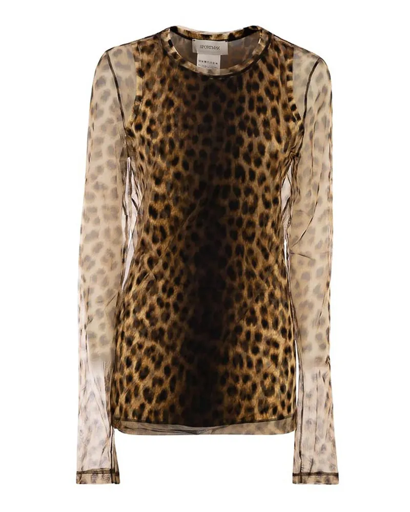 SPORTMAX Rundhalspullover - Braun Braun