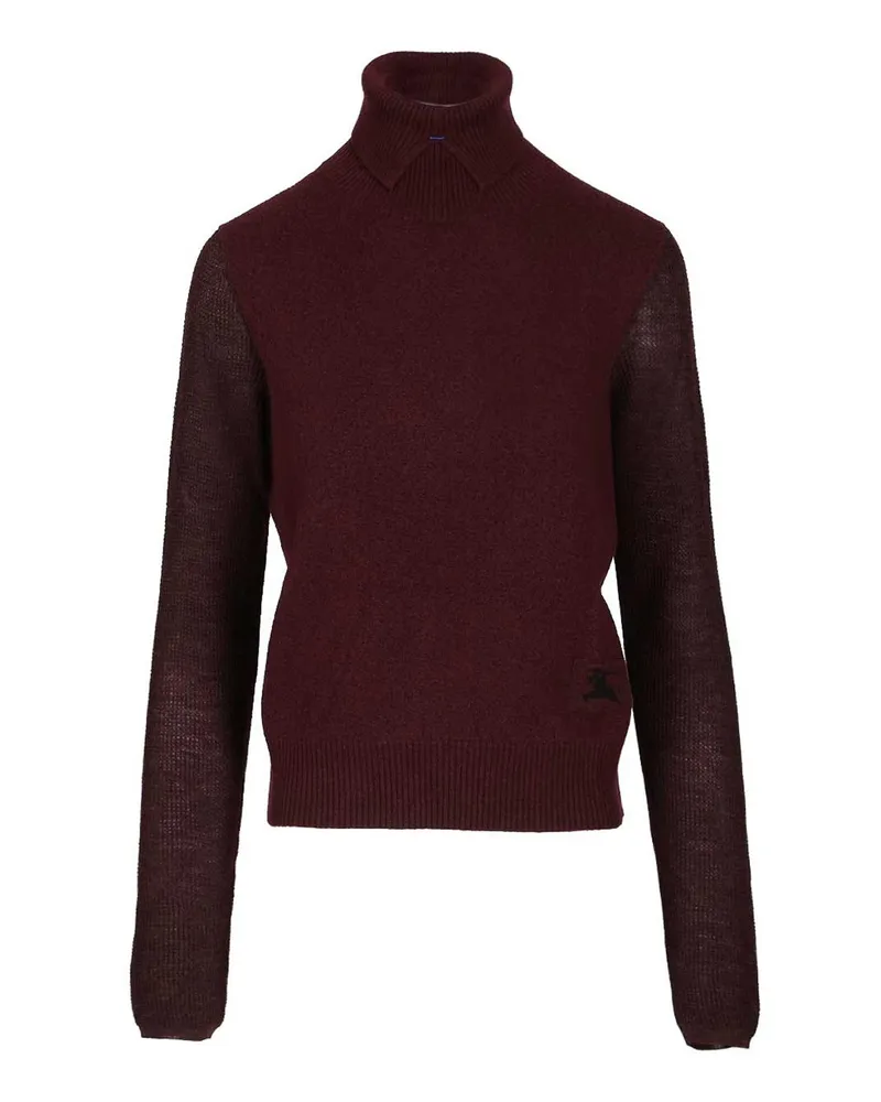 Burberry Rundhalspullover - Dunkelrot Dunkelrot