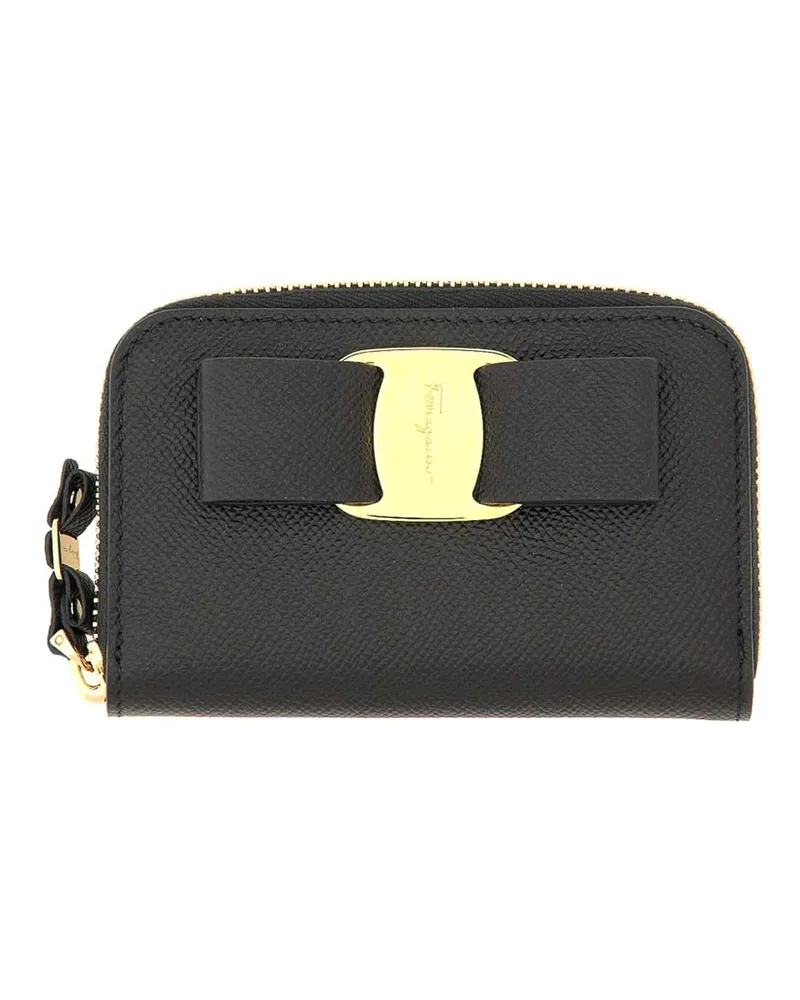 Ferragamo Portemonnaie - Schwarz Schwarz