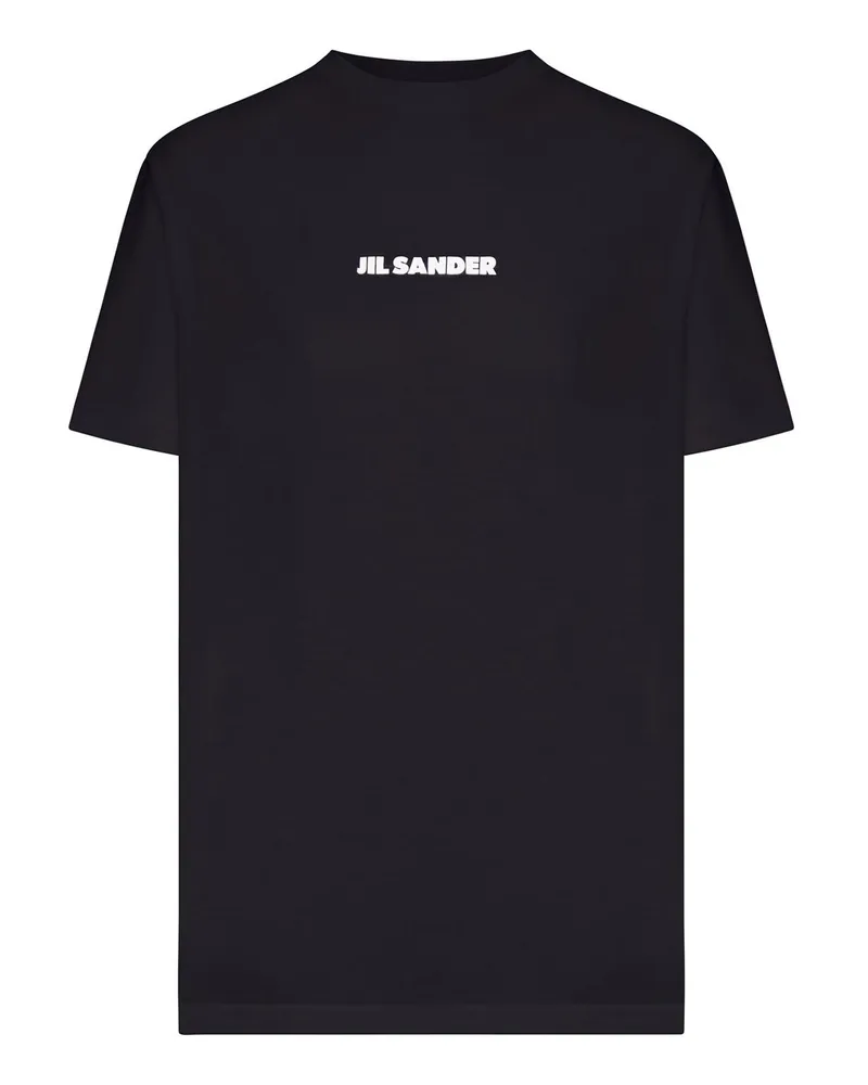 Jil Sander Rundhalspullover - Schwarz Schwarz