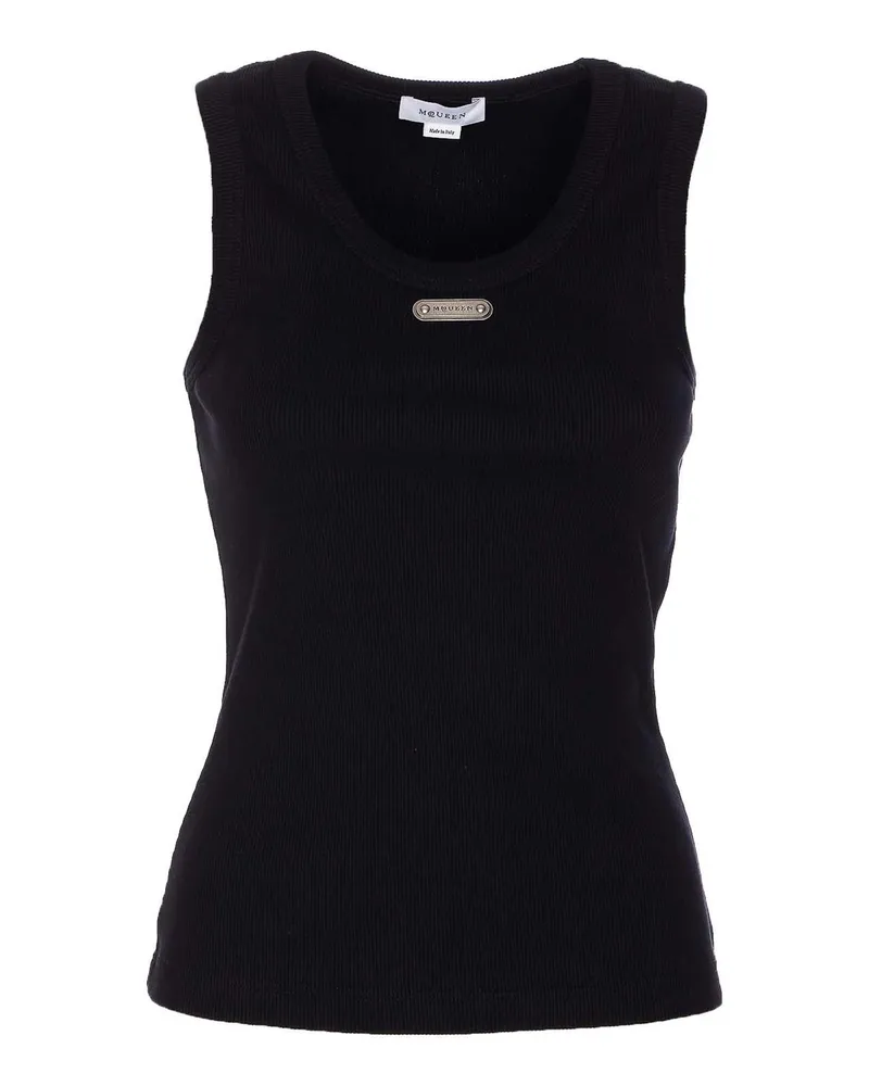 Alexander McQueen Top - Schwarz Schwarz