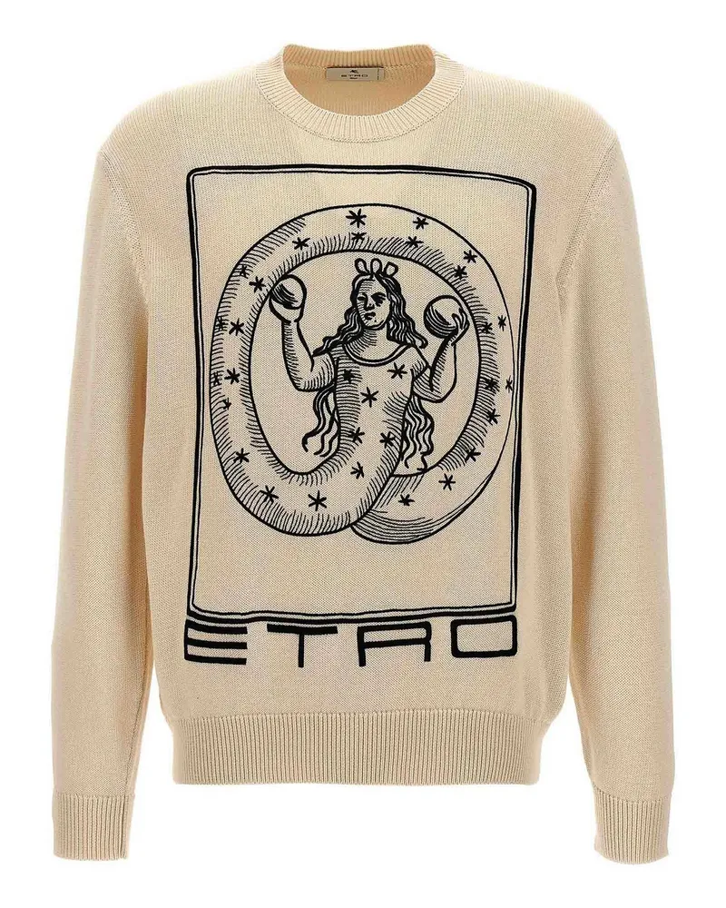 Etro Rundhalspullover - Beige Beige