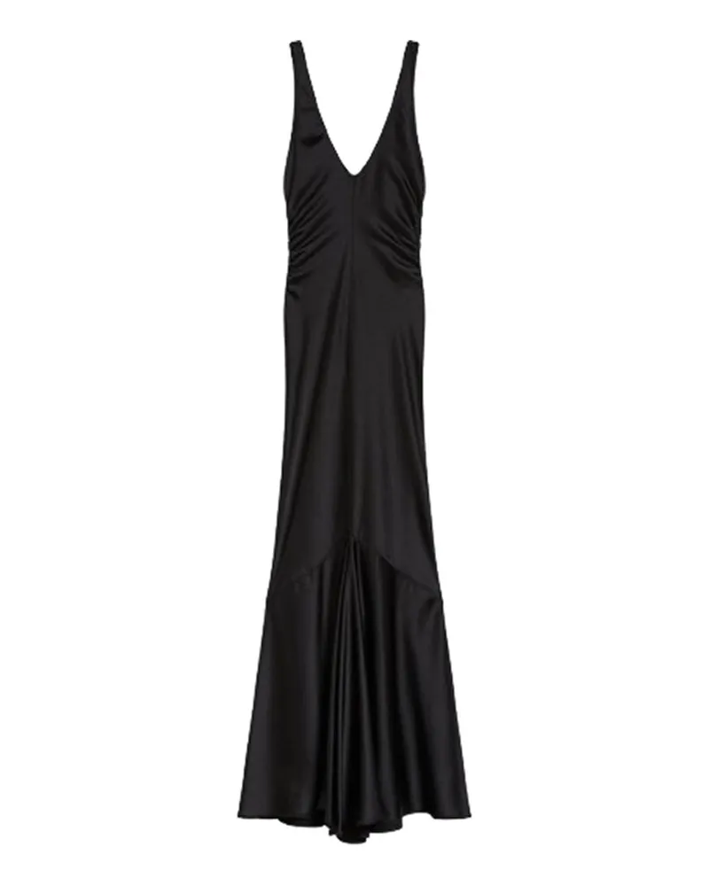 SPORTMAX Maxikleid - Schwarz Schwarz