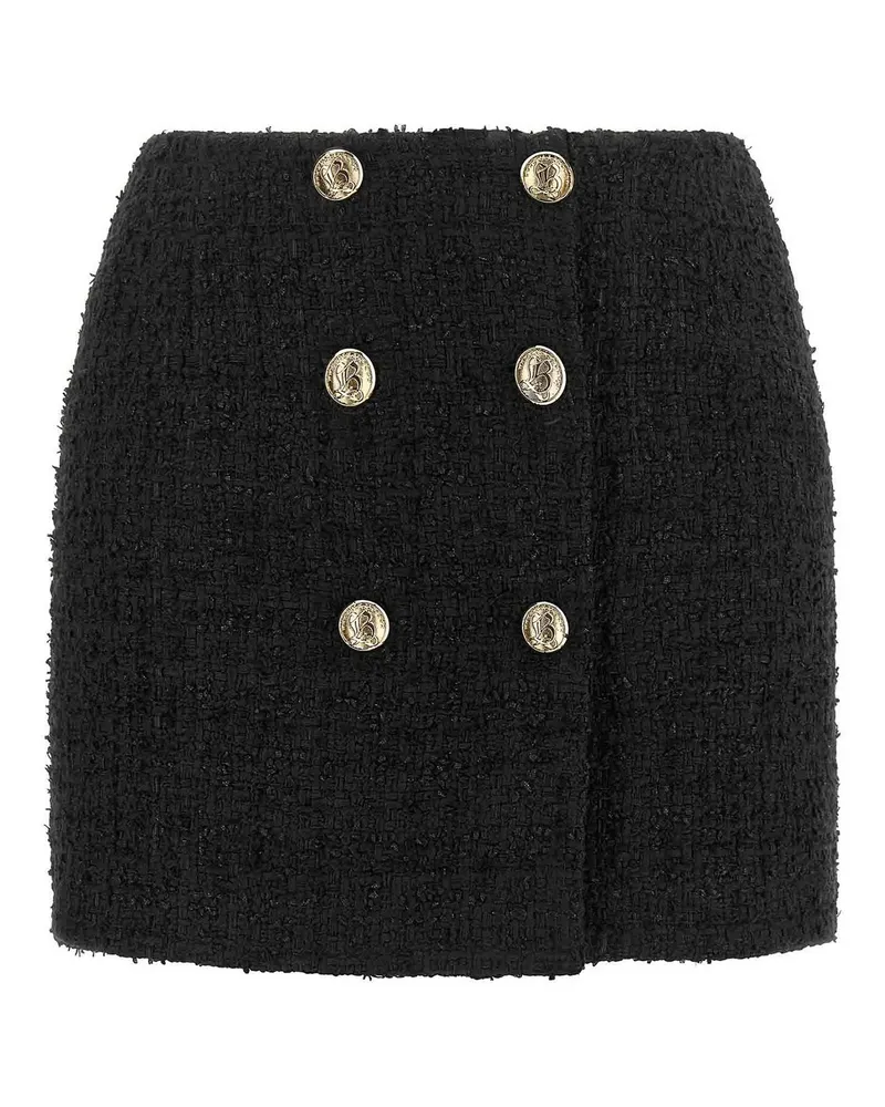 Balmain Minirock - Schwarz Schwarz