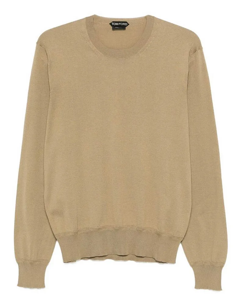 Tom Ford Rundhalspullover - Beige Beige