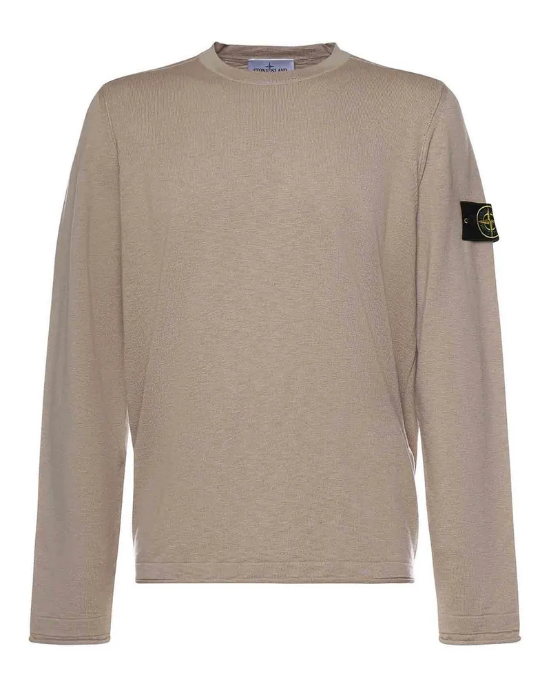 Stone Island Rundhalspullover - Camel Camel