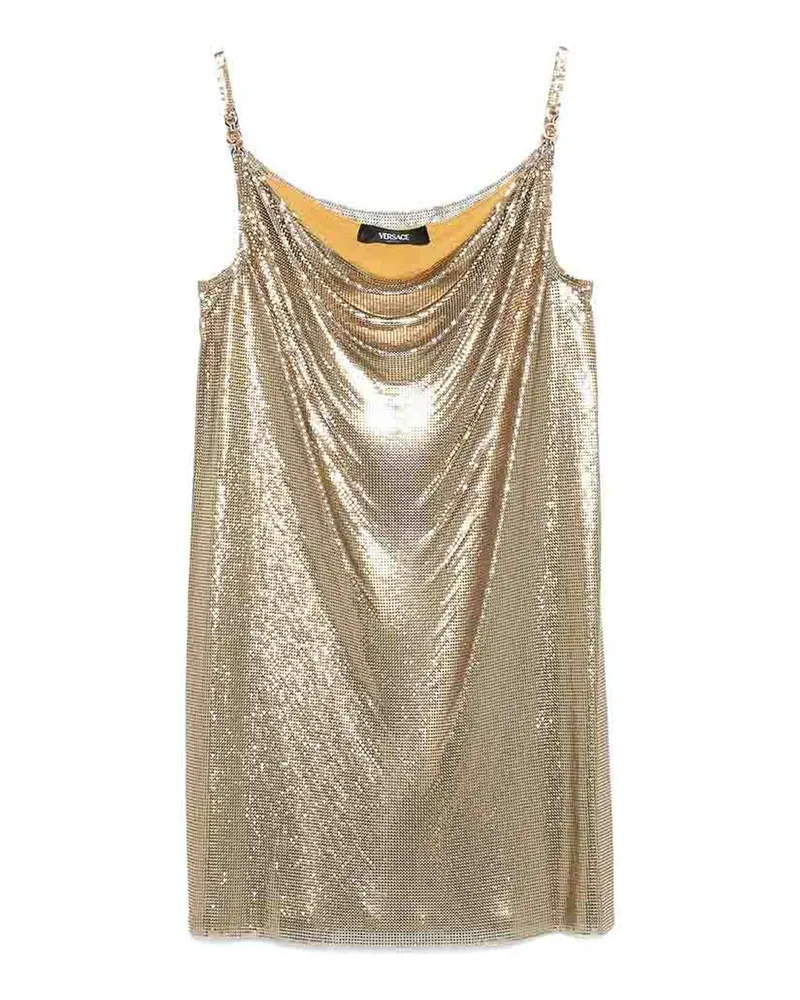 Versace Knielanges Kleid - Gold Gold